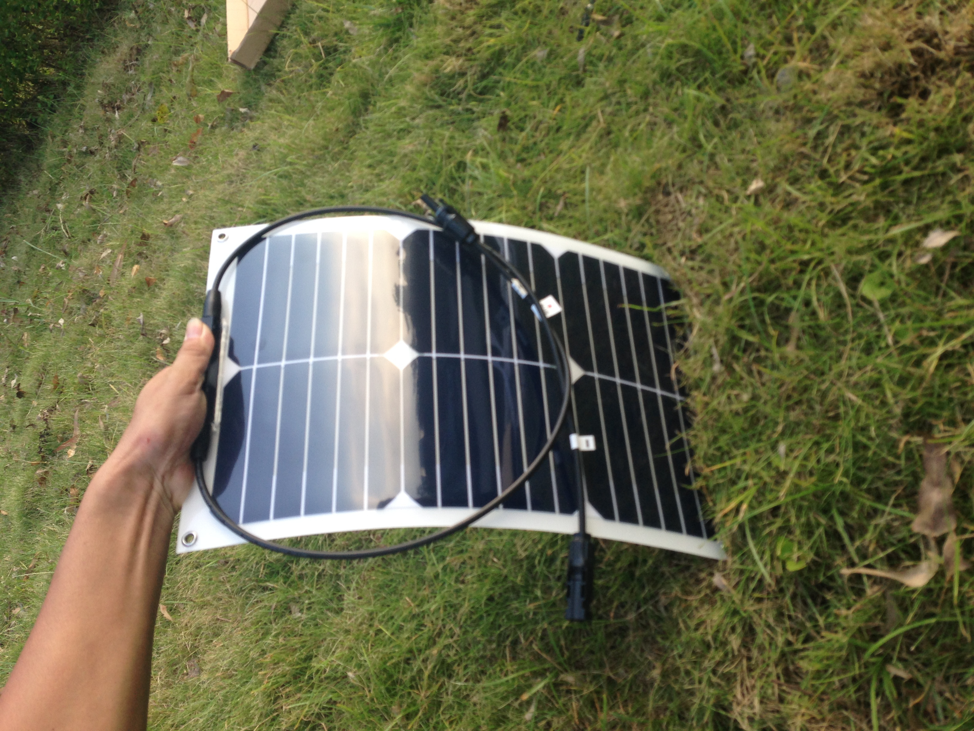 20W flexible sunpower semi-flexible solar panel for boats yacht