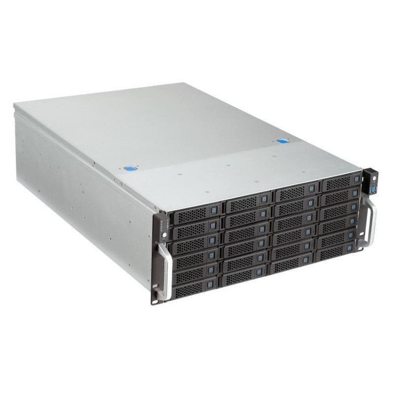 Custom 4U 12 Bay 24 Bay Rackmount Server Case Redundant PSU 6GB 12GB 4U Hot Swap Server Chassis