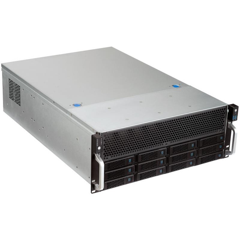 Custom 4U 12 Bay 24 Bay Rackmount Server Case Redundant PSU 6GB 12GB 4U Hot Swap Server Chassis