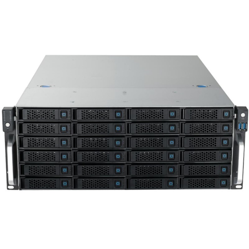 Custom 4U 12 Bay 24 Bay Rackmount Server Case Redundant PSU 6GB 12GB 4U Hot Swap Server Chassis