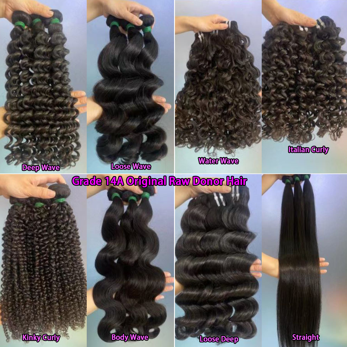 14A Original Raw Donor Unprocessed Human Hair Weft Weaving,Cheap affordable Grade 10A Bundles,11A 12A Virgin Remy hair weaves