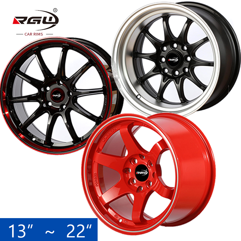 luxury aluminum car alloy mag wheel rim 5x108 r14 r15 r16 r17 5x114.3 14 15 16 17 18 20 22 inch 5x112 4 stud 114 5j wheels rims