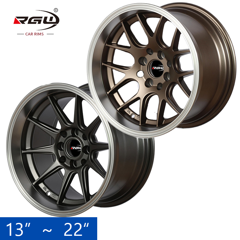 luxury aluminum car alloy mag wheel rim 5x108 r14 r15 r16 r17 5x114.3 14 15 16 17 18 20 22 inch 5x112 4 stud 114 5j wheels rims