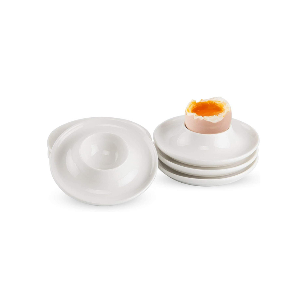 Novelty Ceramic Egg Cup Plate Eggcup Holder