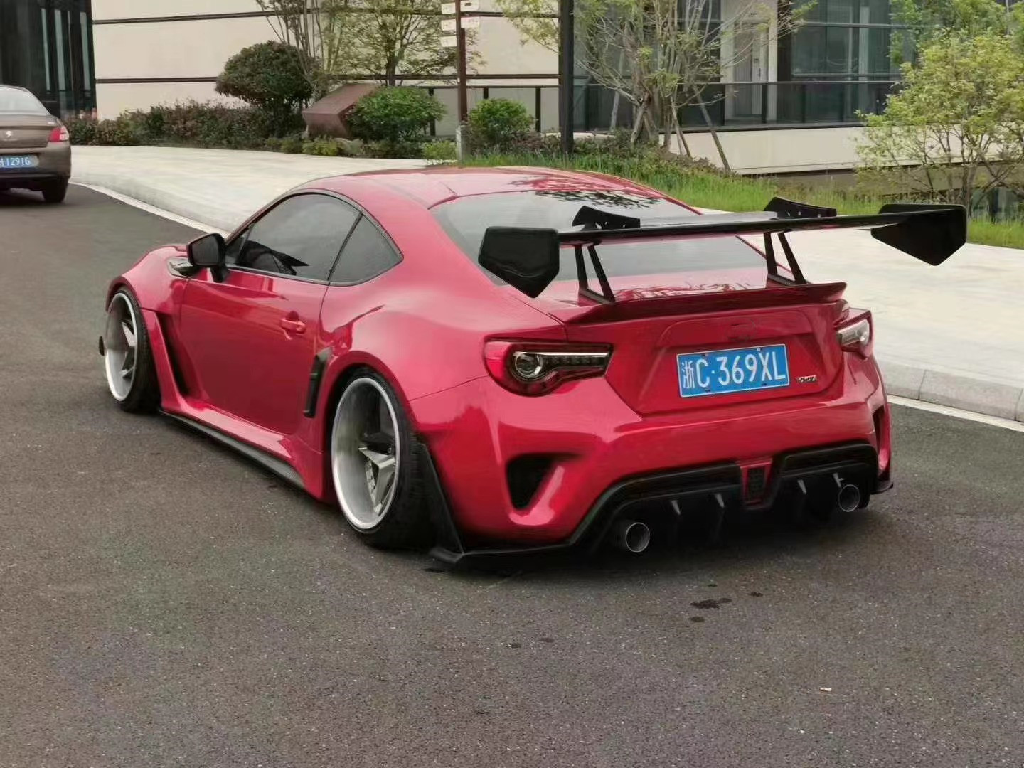 for Toyota GT86 body kit for Subaru BEZ body Kit 86 BRZ Upgraded ROBOT style wide body kit with front and rear bumper spoilers