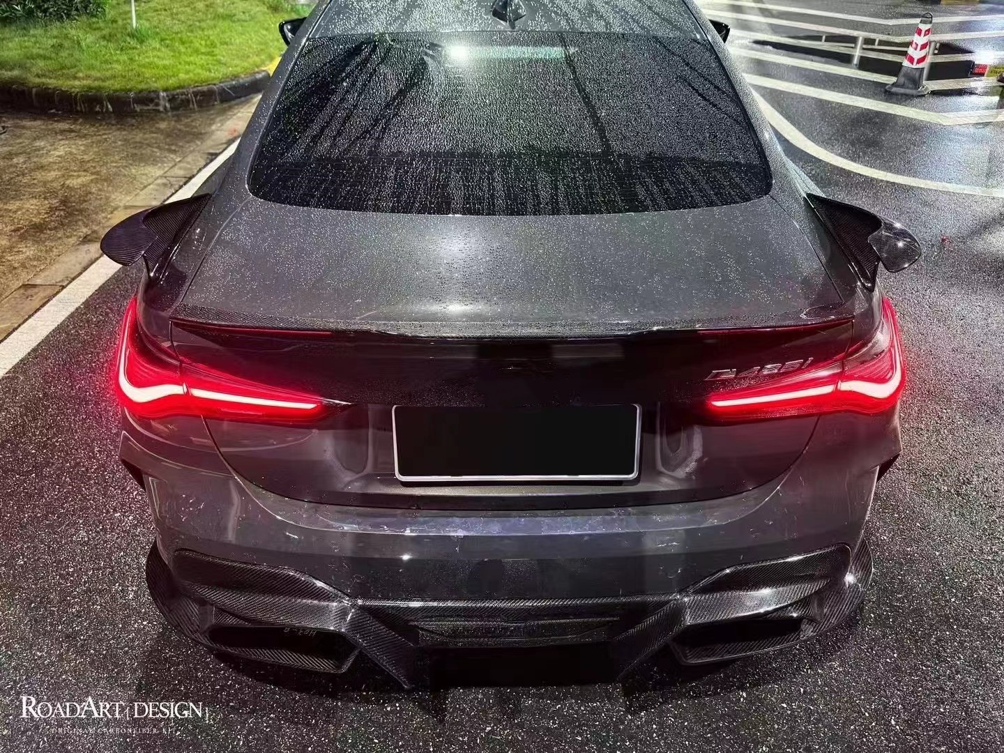 Carbon fiber body kit for BMW 4 Series G22 G22 carbon fiber front shovel diffuser Spoiler side skirt dry carbon fiber body kit