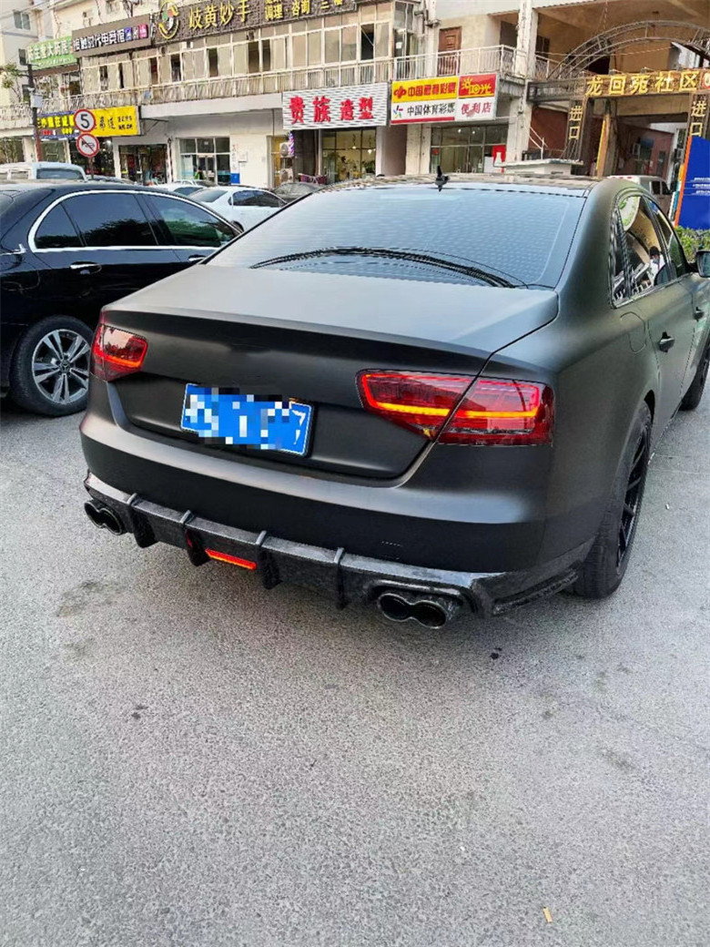 For 2010-2013 Audi A8 carbon fiber body kit  Carbon fiber material  A8 carbon fiber rear diffuser