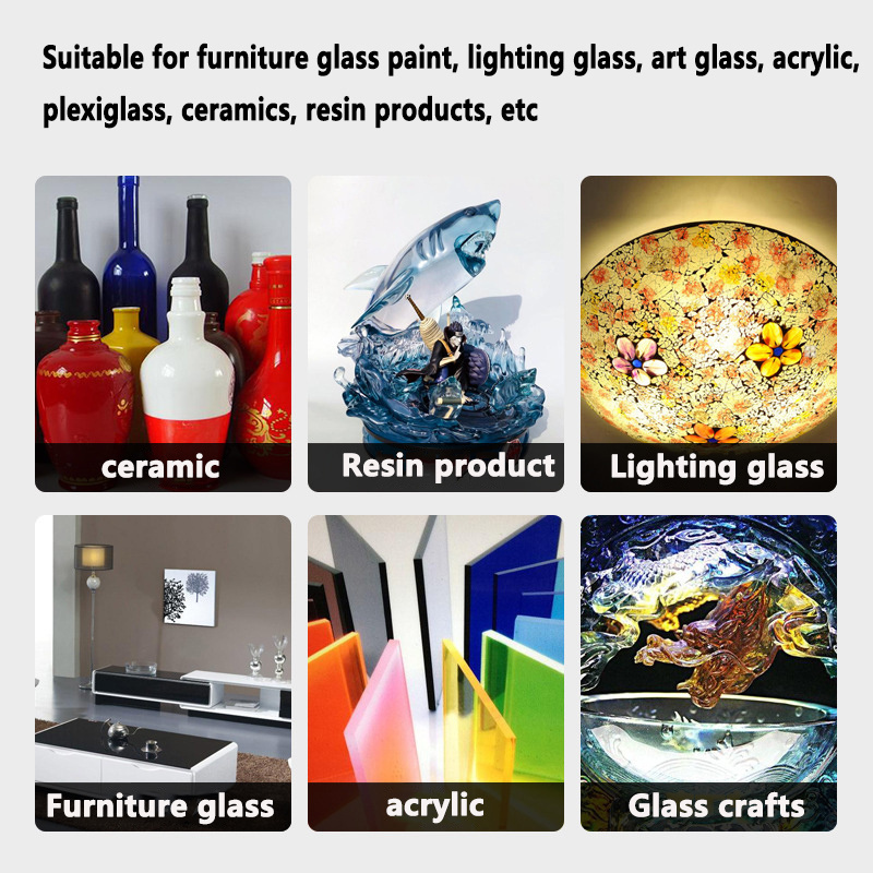 Resistance to boiling and anti scratch Water-based glass paint Ceramic paint Glass baking paint