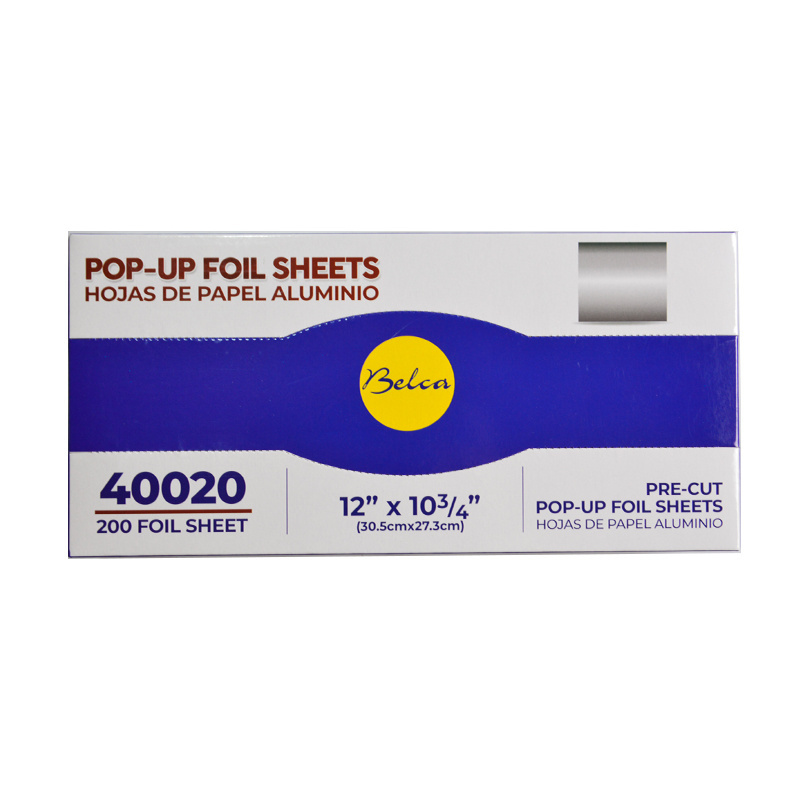 aluminium rollo de papel de aluminio household aluminium foil roll 200 pop up foil sheet