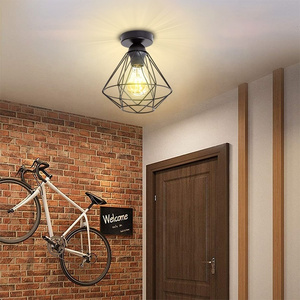 High quality fashion retro ceiling lamp 40W wire lamp. semi flush mount ceiling light