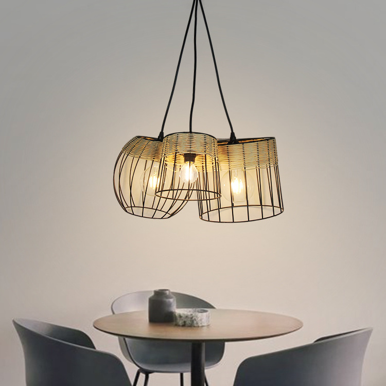 Modern Style 3-Light Pendant Light Fixtures Hanging Pendant Light for Kitchen Dining Room Hallway Doorway