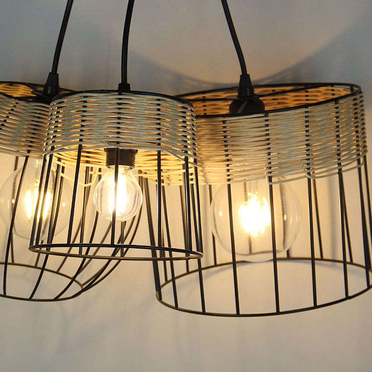 Modern Style 3-Light Pendant Light Fixtures Hanging Pendant Light for Kitchen Dining Room Hallway Doorway