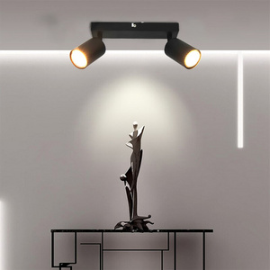 Nordic Led Spotlight Ceiling Light GU10 Fixture 90 degree AdjustableTrack Lighting for Clothing Store Showroom