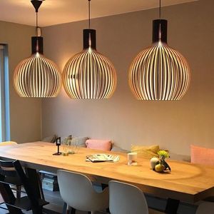 Creative Wooden Art Bird Cage Lighting Tea House Hot Pot Restaurant Lamp Modern Chandeliers & Pendant Lights. rattan chandelier