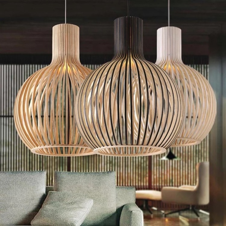 Creative Wooden Art Bird Cage Lighting Tea House Hot Pot Restaurant Lamp Modern Chandeliers & Pendant Lights. rattan chandelier