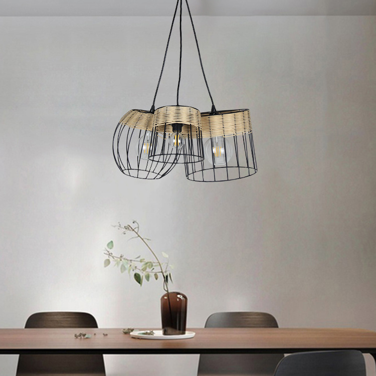 Modern Style 3-Light Pendant Light Fixtures Hanging Pendant Light for Kitchen Dining Room Hallway Doorway