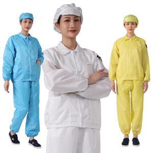 High Quality Esd Jacket with Suit/clean Room Esd Clothes/antistatic Cleanroom Suit Cleanroom ESD Antistatic Coveralls