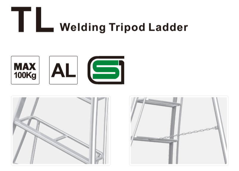 Tripod Swimming Pool Ladder Aluminum Ladder