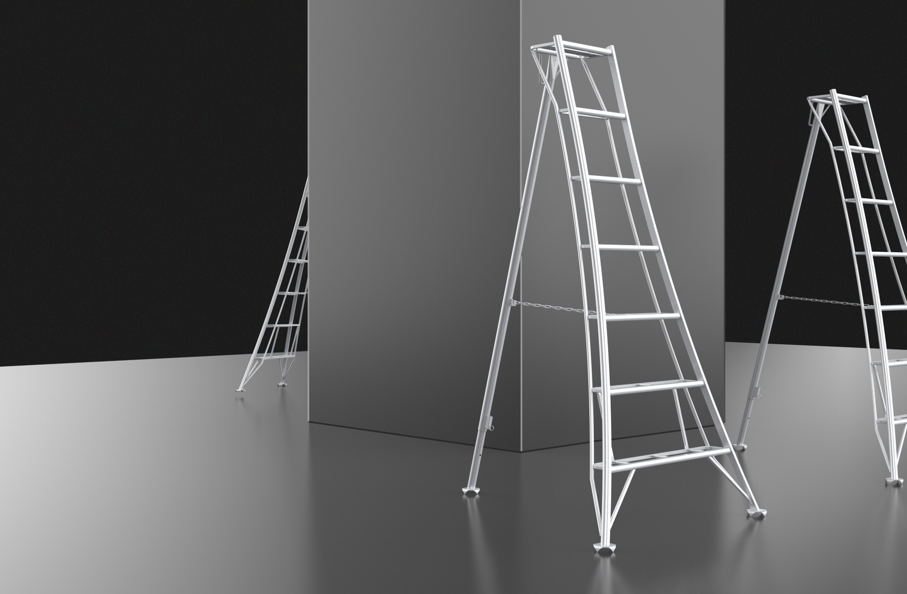 Tripod Swimming Pool Ladder Aluminum Ladder