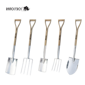 Promotion Wood Handle Stainless Steel Digging Spades Garden Tools Shovel