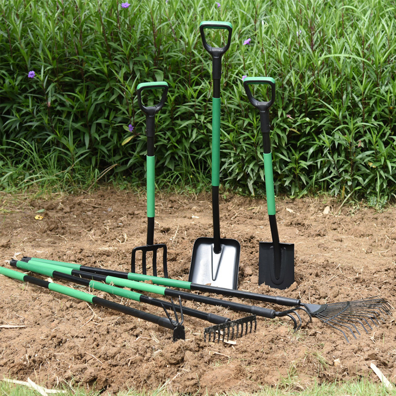 Wholesale Chinese High Quality Carbon Steel Garden Landscaping Garden Bow Fork  Digging Hoe Spade Tools