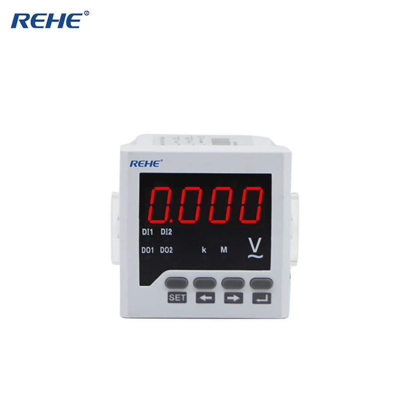 mini Flush Mounted 110Vac Digital Voltage Meter voltimetro digital ac large led digital display voltage