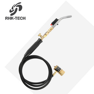 RHK Soldering Torch Mapp Gas Turbo Torch with 1.5m Hose Fit for BBQ Food Heating Jewelry Soldering