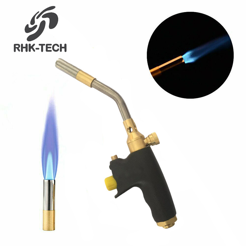 RHK 2024 New Portable Hand Ignited Trigger Start Scald Proof Soldering Brazing Heating Propane MAPP Gas Welding Torch