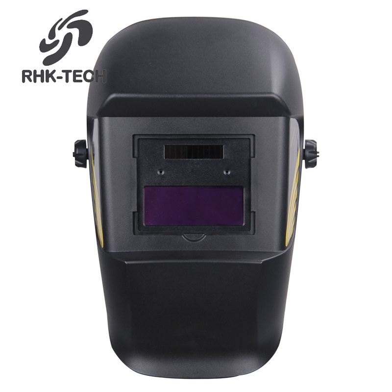 RHK Hot Selling OEM Custom Cheap Black Solar Power Auto Darkening Argon TIG MIG Electronic Headgear Welding Helmet