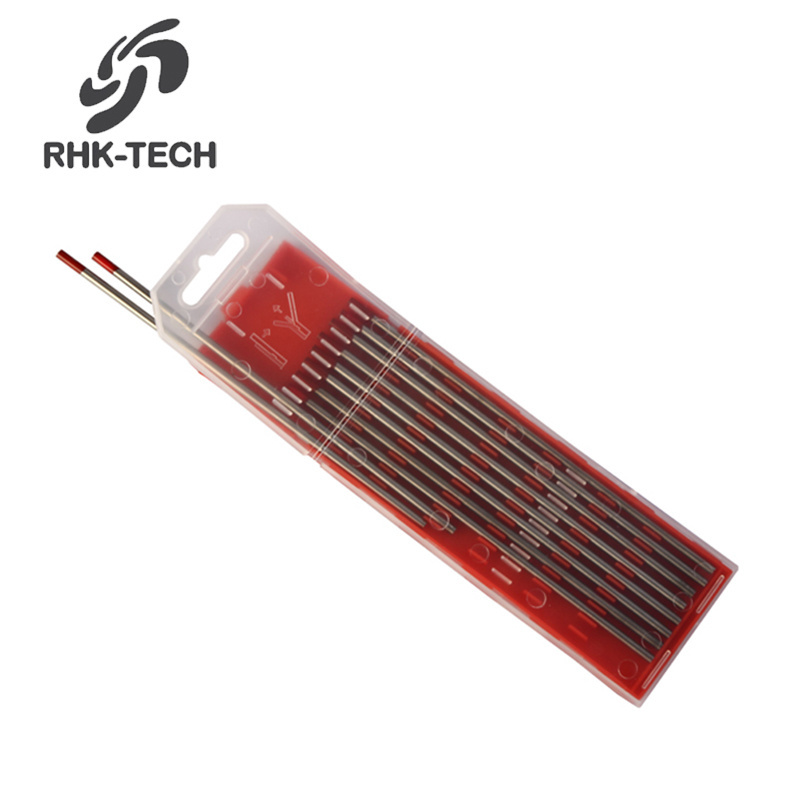 RHK WT20 Red 1.0mm 1.6mm 2.0mm 2.4mm 3.2mm Thoriated TIG Welding Tungsten Electrode for Carbon Steel, Stainless Steel