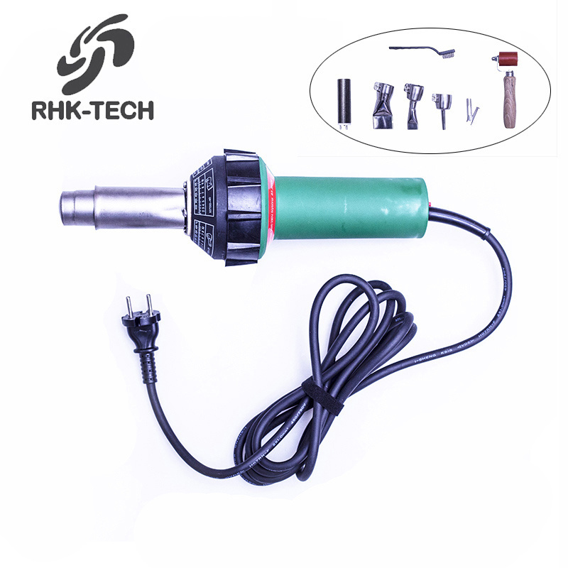 RHK 1600W PVC Repair Heat Gun Blower Hot Air Torch Plastic Hand Welding Gun with Nozzle Accessories