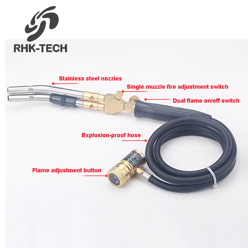 RHK New Mapp Gas Propane Torch Mapp Torch Welding Tools Copper Pipes and Aluminum Tubes Hand Torch