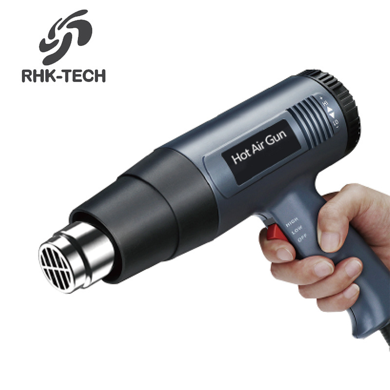 RHK Two Speed Temperature Regulation Soldering 220v-240v Hot Air Blower Heat Gun Mini Hot Air Gun