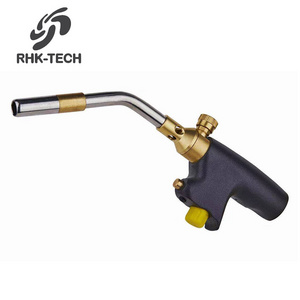 RHK 2024 New Portable Hand Ignited Trigger Start Scald Proof Soldering Brazing Heating Propane MAPP Gas Welding Torch