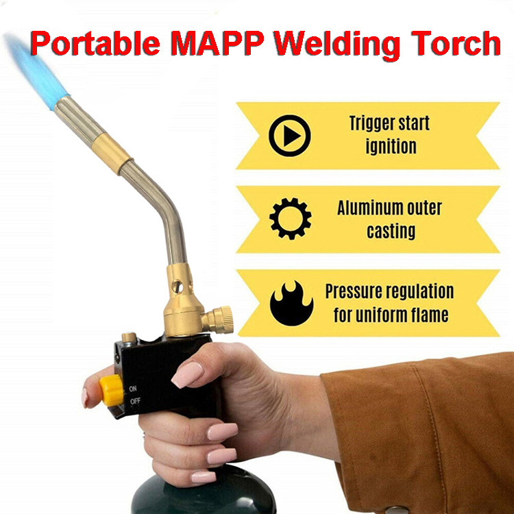 RHK China Hot Sale Portable Handheld OEM Blow Brazing MAPP Gas Multi Propane Yard Torch With Good Price