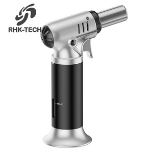 RHK Portable Multifunctional BBQ Kitchen Baking Cigar Lighters Welding Adjustable Flame Gun Refillable Butane Gun Gas Blow Torch