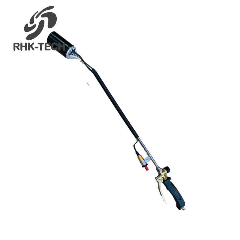 RHK Flame Control 500,000 BTU Ergonomic Long Handle Propane Torch Weed Burner Torch for Garden Weeds, Ice Snow, Roof Asphalt