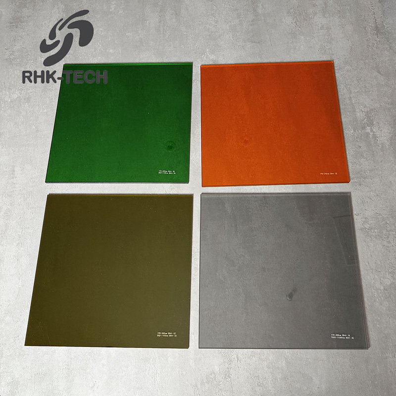 RHK OEM Safety Laser Cutting Plate Acrylic Viewing Window Fiber Optical Laser Protective Window Sheet