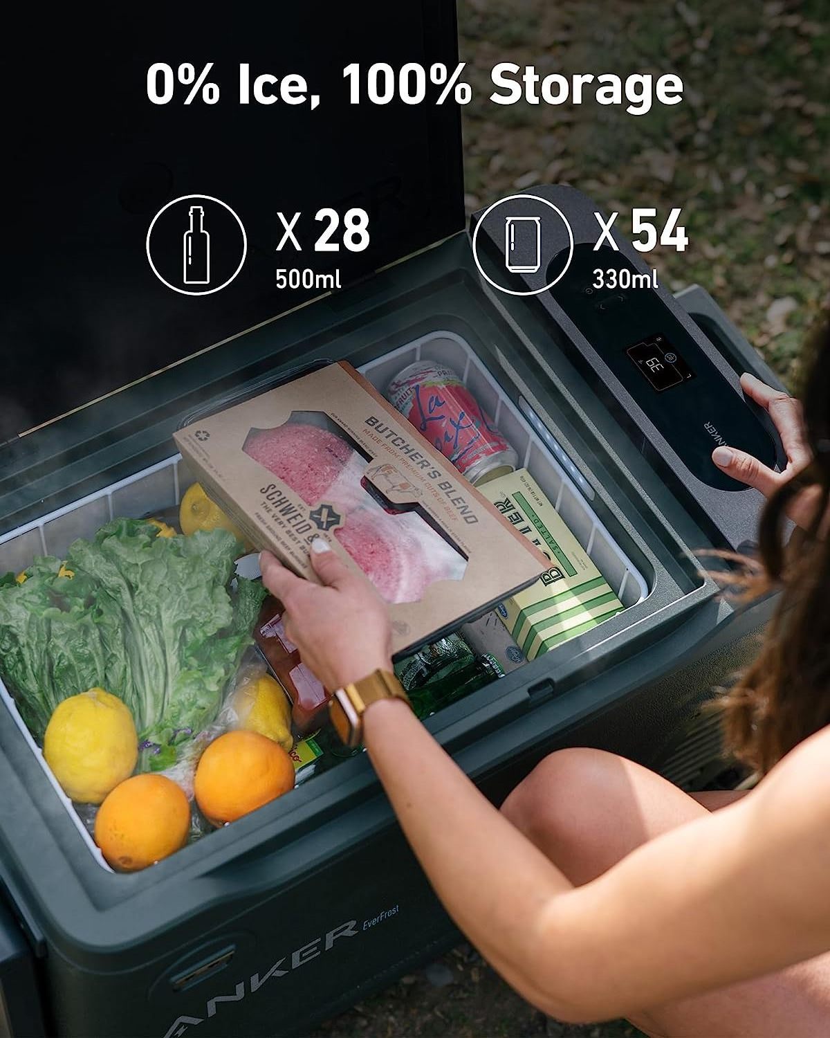 Anker powered Cooler with 299WH Battery  Stay Powered Anywhere Anytime Your On the Go Lifesaver Generator