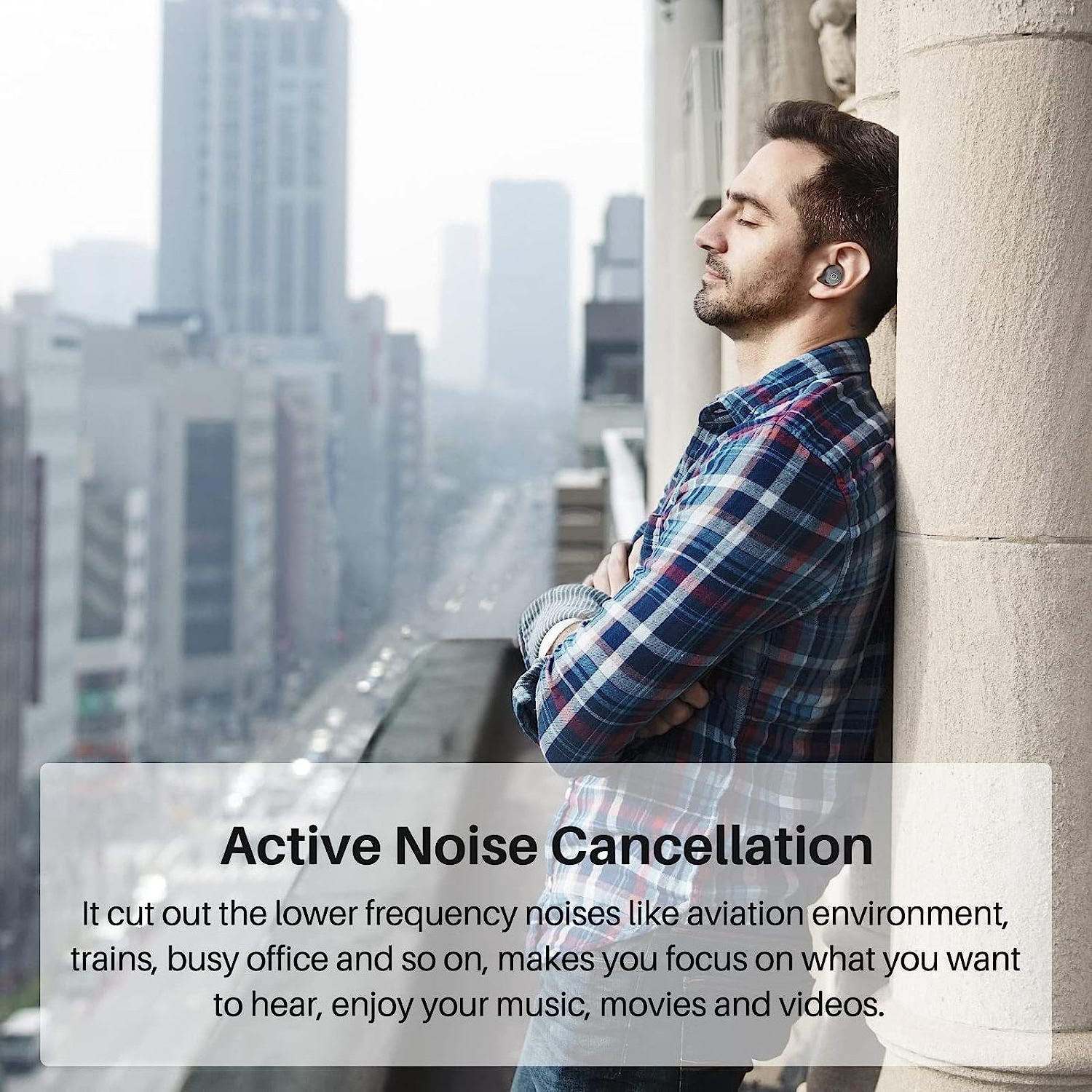 TOZO NC9 Hybrid Active Noise Cancelling Wireless Earbuds Stay Powered Anywhere Anytime Your On the Go Lifesaver