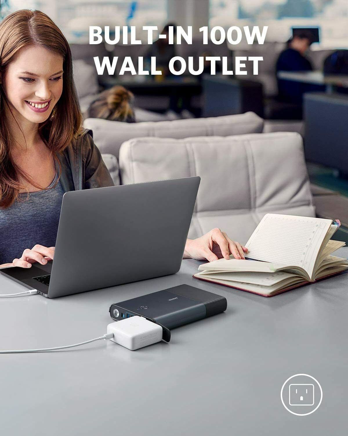 Anker 90 Portable Power Station (PowerHouse 97Wh) Stay Powered Anywhere Anytime Your On the Go Lifesaver