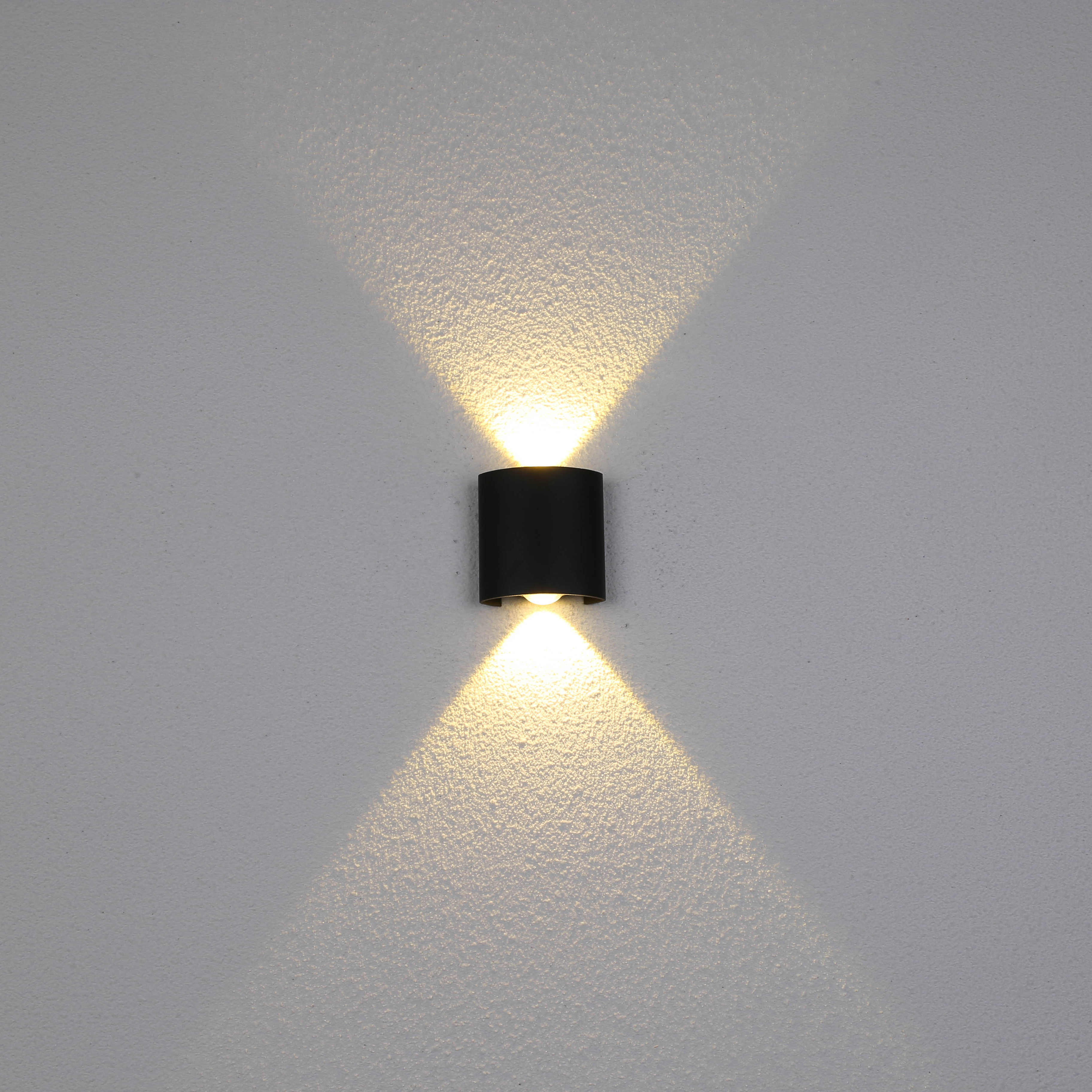 IP65  Wall Lamp Living Room Wall Light Outdoor Black warm Light Wall Lamp Aluminum