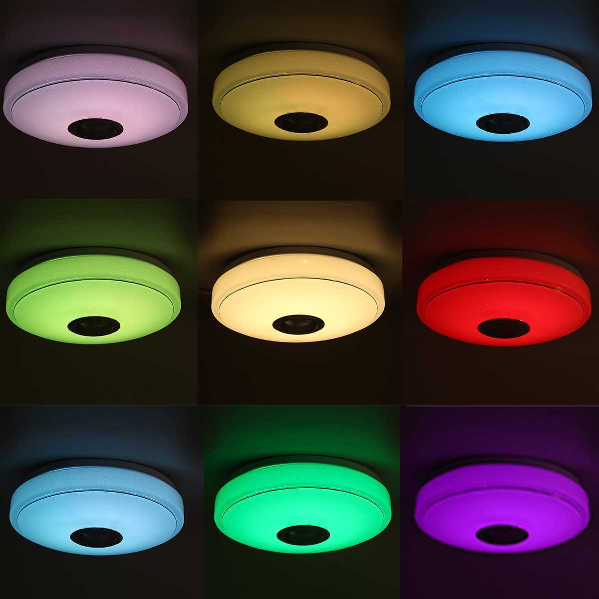 Indoor Lighting APP Control Smart RGB Dimming Round Music Bedroom Modern Led Ceiling Light