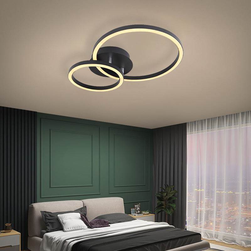 modern bedroom study dining room minimalist ultra thin round roofing chandelier led ceiling light