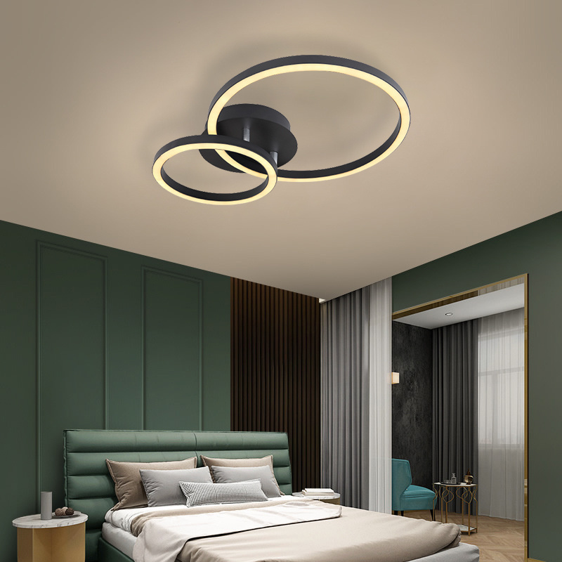 modern bedroom study dining room minimalist ultra thin round roofing chandelier led ceiling light