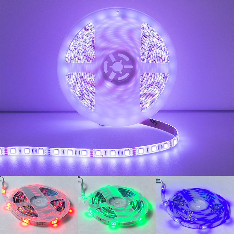 2835 LED Smart Strip Lights Color-Changing RGB Light Bar with 12V 24 Key Remote Control