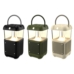 RHM New arrival LED outdoor Bluetooth speaker TWS wireless  outdoor garden speaker stereo lanterns 10w Flame light Speakers