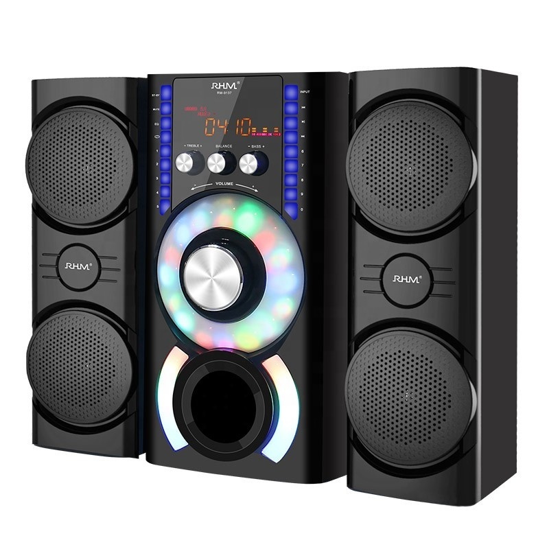 Theatre Sound Speaker Home Theatre System for Sale RHM RM-AV9137H Wooden Karaoke 5.1 Tower Home Remote Control Wireless System