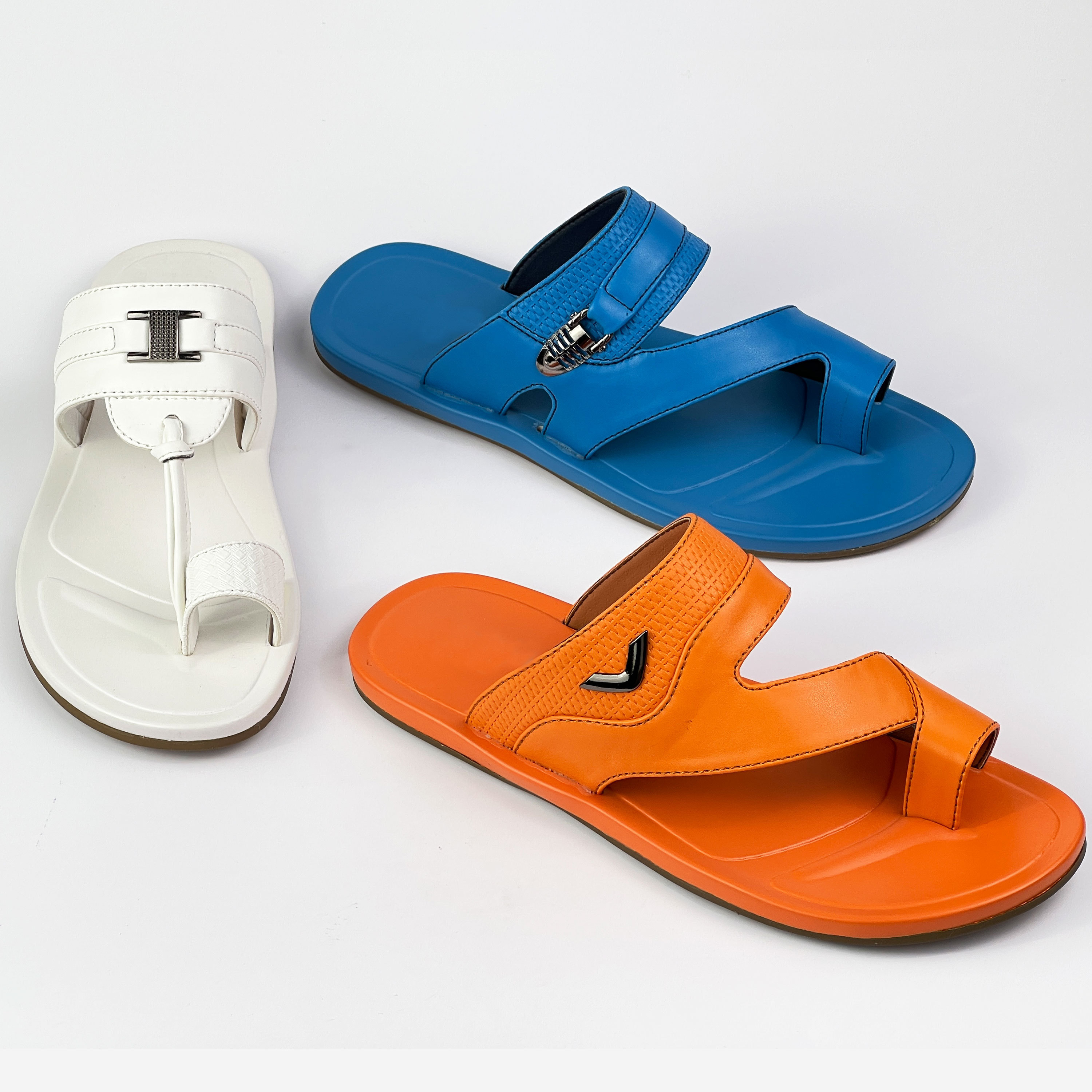 Factory wholesale high quality Arfica popular style  cheap casual beach white outdoor arabic sandals slippers shoes