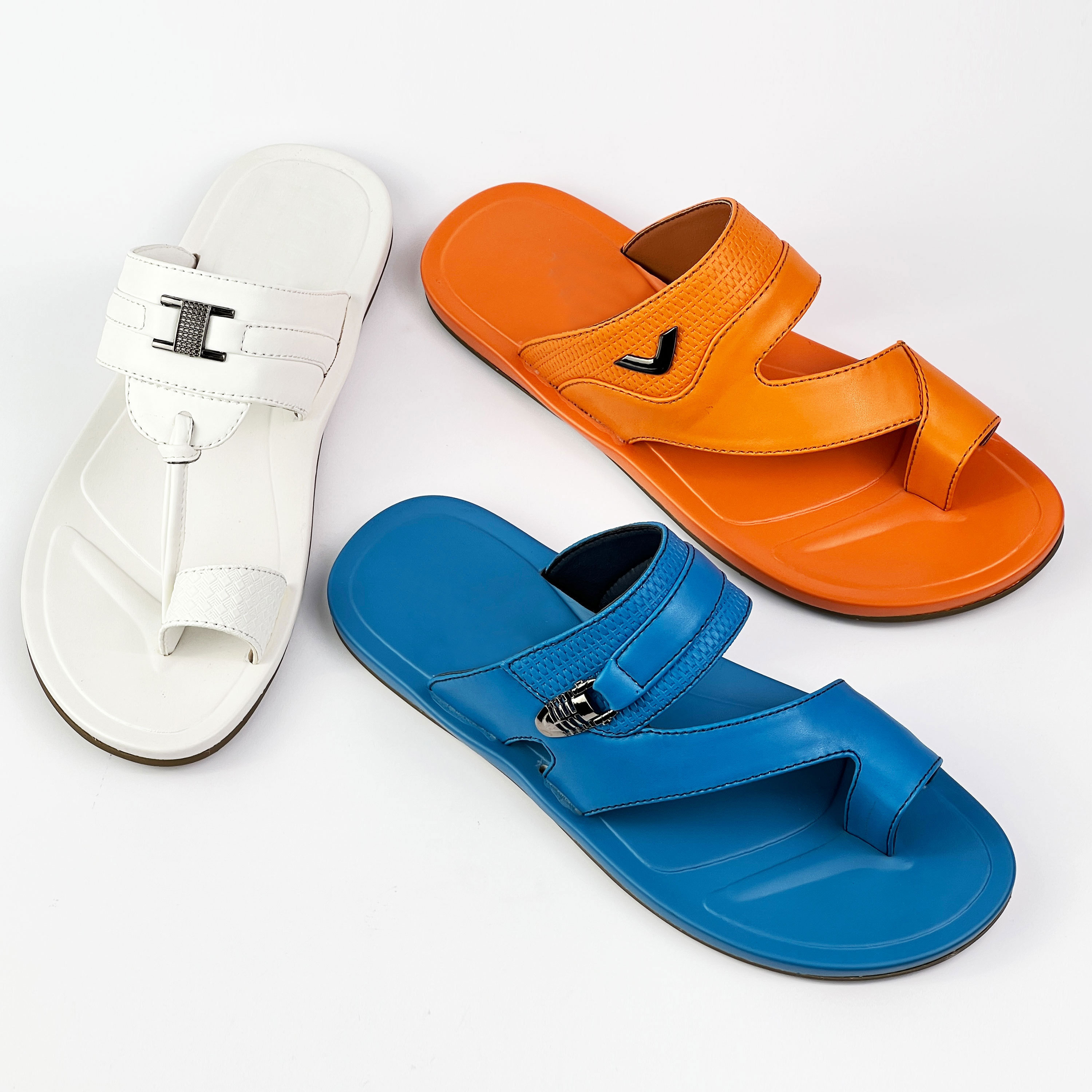 Factory wholesale high quality Arfica popular style  cheap casual beach white outdoor arabic sandals slippers shoes